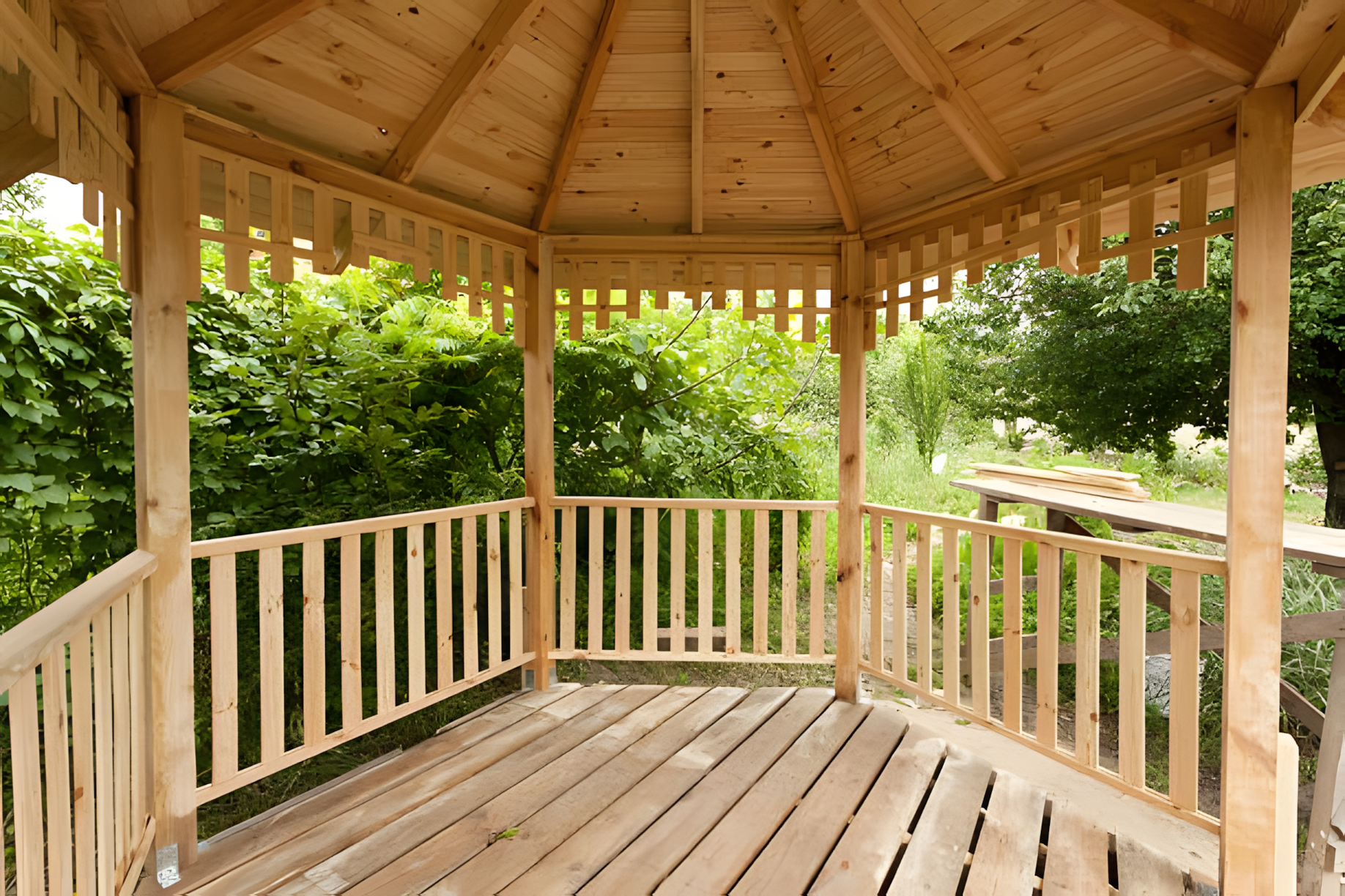 exemple de pergola en bois pouvant être construite par l'entreprise art'yss